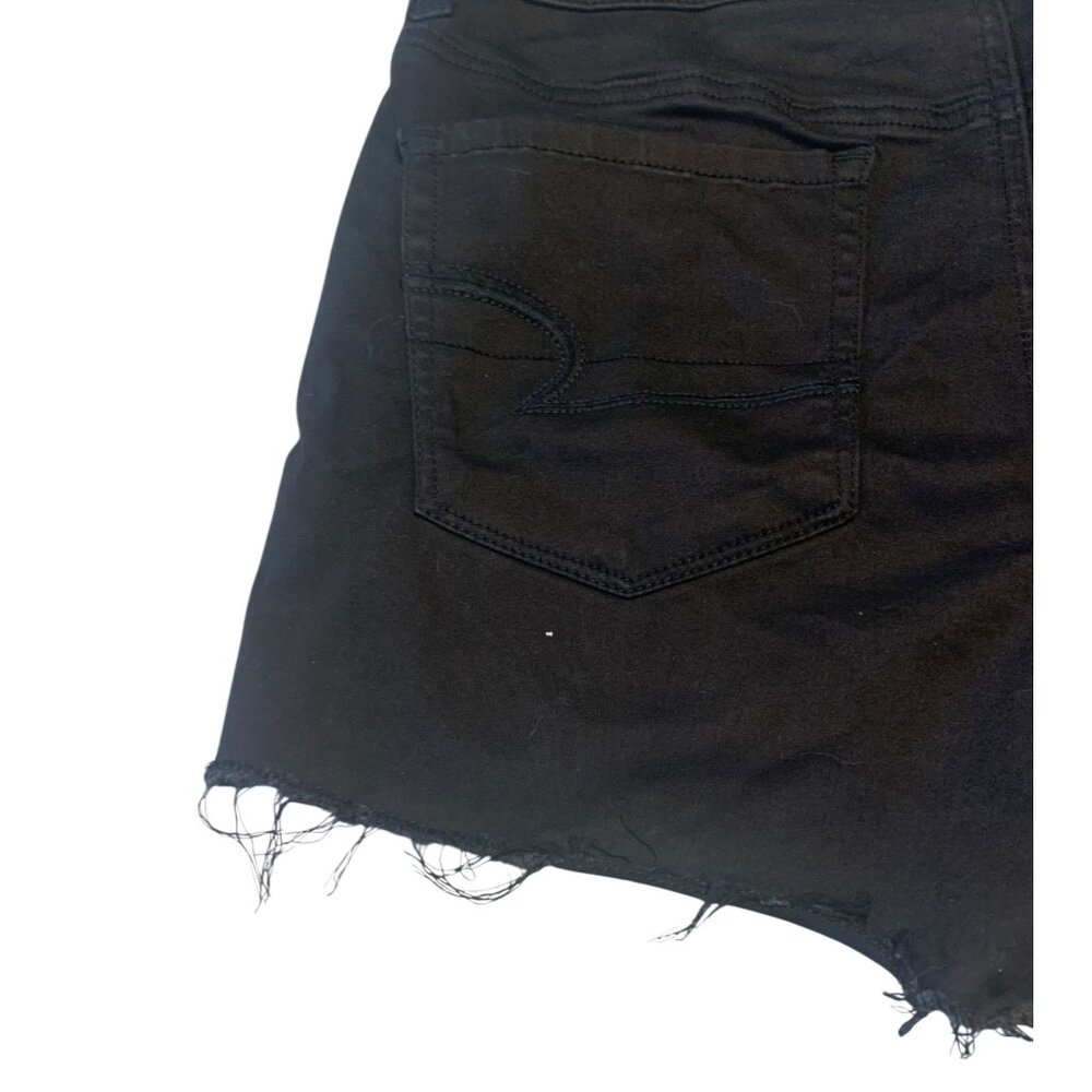 American Eagle Solid Black Super Stretch Hi-Rise … - image 8